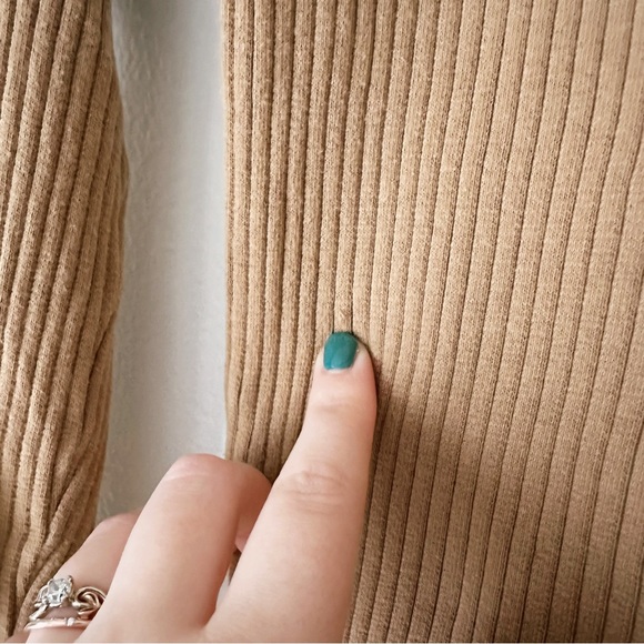 The Simple Folk Ribbed Top Camel Sz 4 - Picture 3 of 4